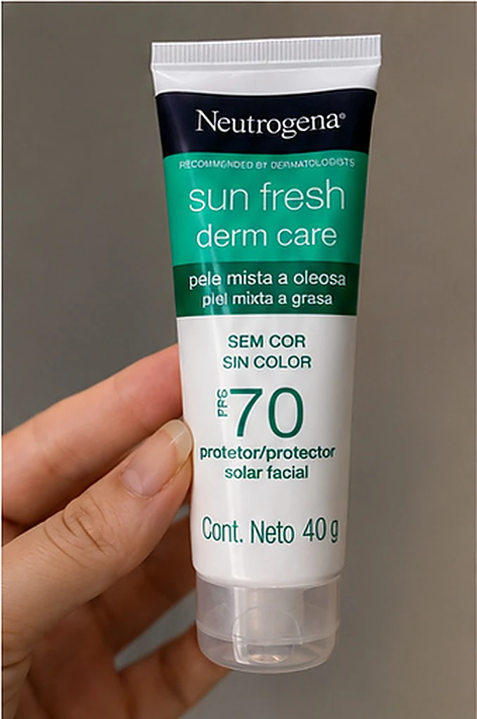 Protetor solar Neutrogena Sun Fresh FPS 70